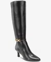 Style & Co Women's Shaniaa Belt Pointed Toe Booties, Macy's Exclusive In Black