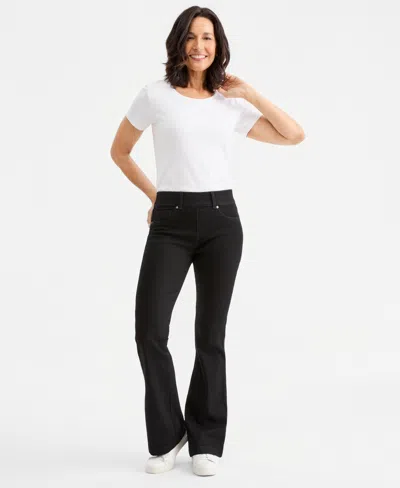 STYLE & CO WOMEN'S SHAPING PULL-ON BOOTCUT JEANS, MACY'S EXCLUSIVE