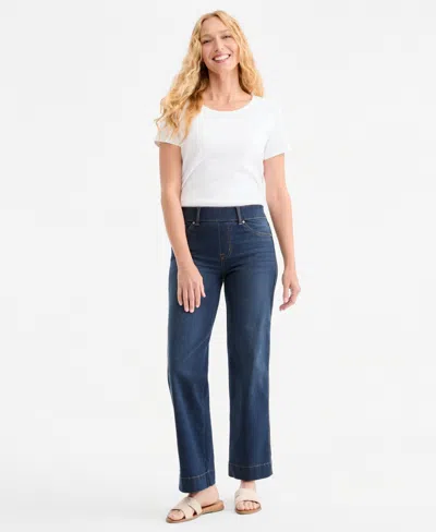 Style & Co Women's Shaping Wide-leg Jeans, Macy's Exclusive In Multi