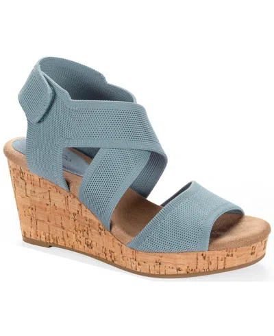 Style & Co Women's Sicilyy Wedge Sandals, Exclusively At Macy's In Blue