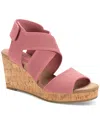 Style & Co Women's Sicilyy Wedge Sandals, Exclusively At Macy's In Red Granit
