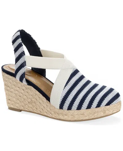 Style & Co Women's Siennaa Closed Toe Wedge Espadrilles, Macy's Exclusive In Blue