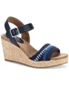 Style & Co Women's Siggyy Wedge Sandals, Exclusively At Macy's In In Blu Cro