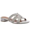 Style & Co Women's Sparkky Round Toe Sandals, Macy's Exclusive In Silver