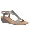 Style & Co Women's Step N Flex Vacanzaa Wedge Sandals, Created For Macy's In Gray