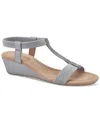 STYLE & CO WOMEN'S STEP N FLEX VOYAGE WEDGE SANDALS, CREATED FOR MACY'S