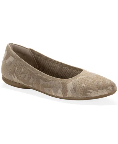 Style & Co Women's Tallyy Flats, Exclusively At Macy's In Taupe Floral