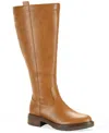 Style & Co Style Co Womens Terryy Riding Boots Regular Wide Calf Macys Exclusive In Brown
