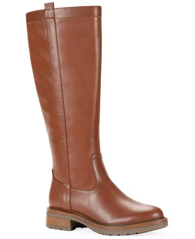 Style & Co Women's Terryy Round Toe Tall Boots, Macy's Exclusive In Tree Bark