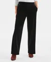 Style & Co Women's Velvet Pull-on Pants, Macy's Exclusive In Black