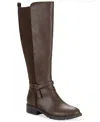 Style & Co Women's Verityy Block Heel Boots, Macy's Exclusive In Brown