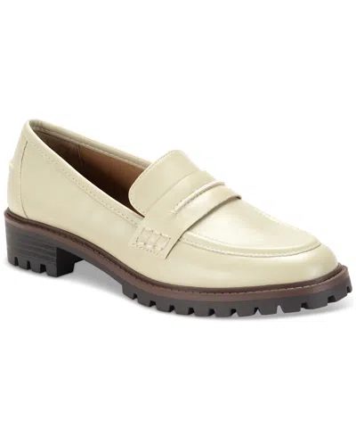 Style & Co Women's Wandaa Slip-on Lug Loafer Flats, Created For Macy's In Ecru