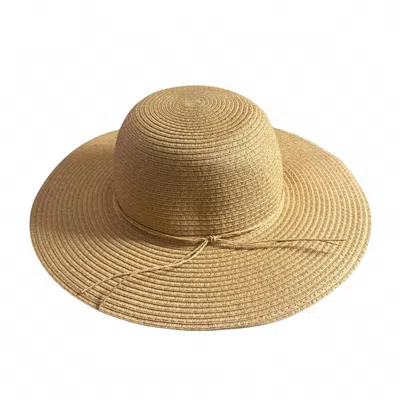 Style & Co Women's Wide Brim Beach Sun Hat In Natural In White