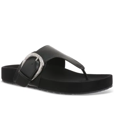Style & Co Women's Zayaa Flat Sandals, Exclusively At Macy's In Black