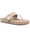 Style & Co Women's Zayaa Flat Sandals, Exclusively At Macy's In Platino