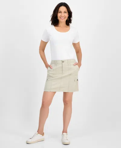 Style & Co Women's Zig-zag Cargo Pocket Skirt, Exclusively At Macy's