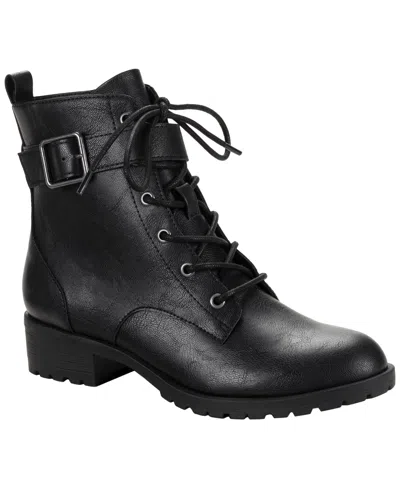 Style & Co Women's Zoeyy Full-zip Booties, Macy's Exclusive In Black