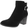 Style & Co Womens Buckle Microfiber Ankle Boots In Multi
