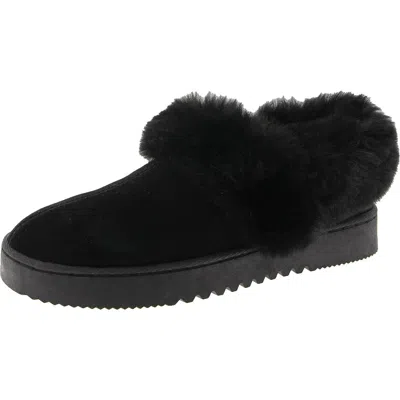 Style & Co Womens Faux Fur Shooties In Black