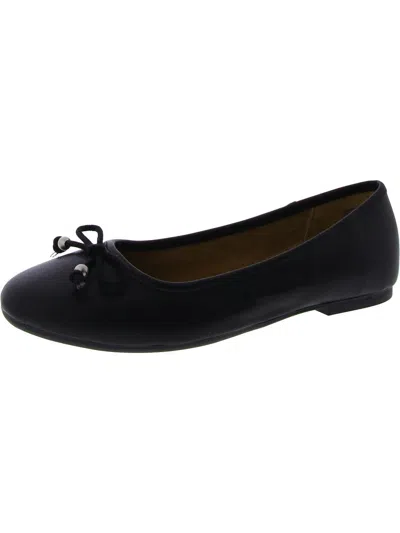Style & Co Womens Faux Leather Slip On Ballet Flats In Multi