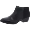 Style & Co Womens Faux Suede Mixed Media Ankle Boots In Multi