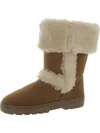 STYLE & CO WOMENS FAUX SUEDE WINTER & SNOW BOOTS