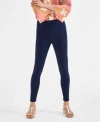 Style & Co Womens High Rise Leggings Pp 4x Created For Macys In Blue