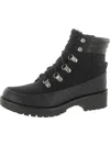 Style & Co Womens Lace-up Faux Leather Combat & Lace-up Boots In Multi