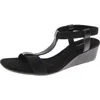 Style & Co Womens Patent Leather Ankle Strap T-strap Sandals In Multi