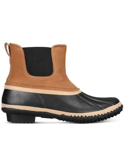 Style & Co Womens Rubber Pull O Rain Boots In Brown