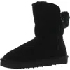 Style & Co Womens Suede Cold Weather Shearling Boots In Black