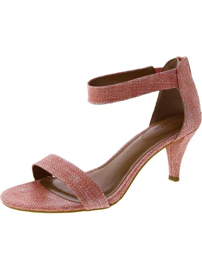 Style & Co Womens Woven Slip On Heels In Multi