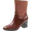 Style & Co Womens Zipper Faux Leather Mid-calf Boots In Multi