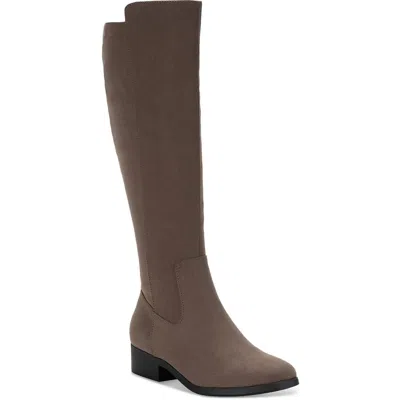 Style & Co Womens Zipper Man Made Knee-high Boots In Multi