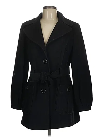 Pre-owned Style & Co Wool Coat In Black