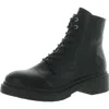 Style & Co Zaharaa Womens Faux Leather Ankle Combat & Lace-up Boots In Multi
