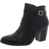 Style & Co Zetaa Womens Strappy Faux Leather Ankle Boots In Multi