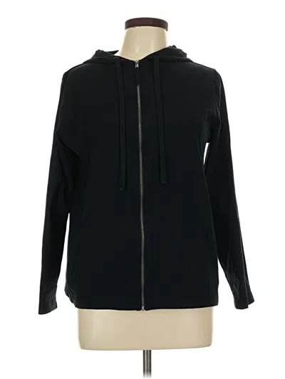 Pre-owned Style & Co Zip Up Hoodie In Black