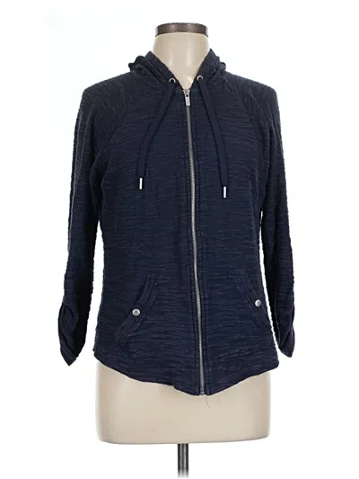 Pre-owned Style & Co Zip Up Hoodie In Blue