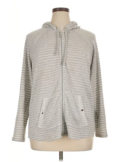 Pre-owned Style & Co Zip Up Hoodie In Gray