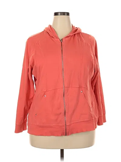 Pre-owned Style & Co Zip Up Hoodie In Orange