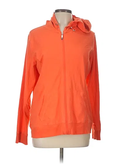 Pre-owned Style & Co Zip Up Hoodie In Orange