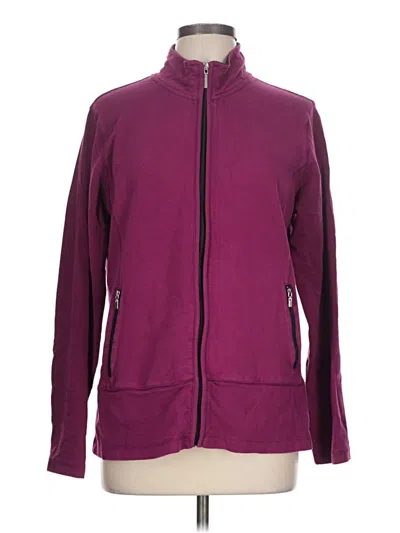 Pre-owned Style & Co Zip Up Hoodie In Purple