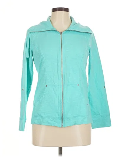 Pre-owned Style & Co Zip Up Hoodie In Teal