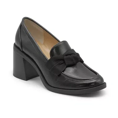 Style Charles Kellen Womens Moc Closed Toe Slip-on Shoe In Black