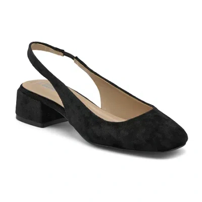 Style Charles Zalo Womens Square Closed Toe Slip-on Shoe In Black
