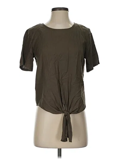 Pre-owned Style Envy Short Sleeve Top Brown Crew Neck Tops