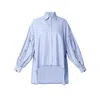 Style Junkiie Women's Blue Stripe Comfort Shirt