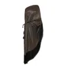 Style Junkiie Women's Brown Copper Metallic One Shoulder Kaftan With Belt In Brown