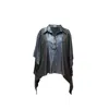 Style Junkiie Women's Navy Blue Kaftan Shirt In Blue